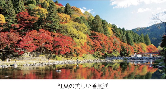 紅葉の美しい香嵐渓